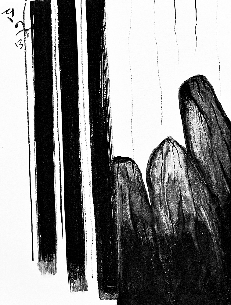 Untitled - Acrylic On Canvas by Charan Sharma