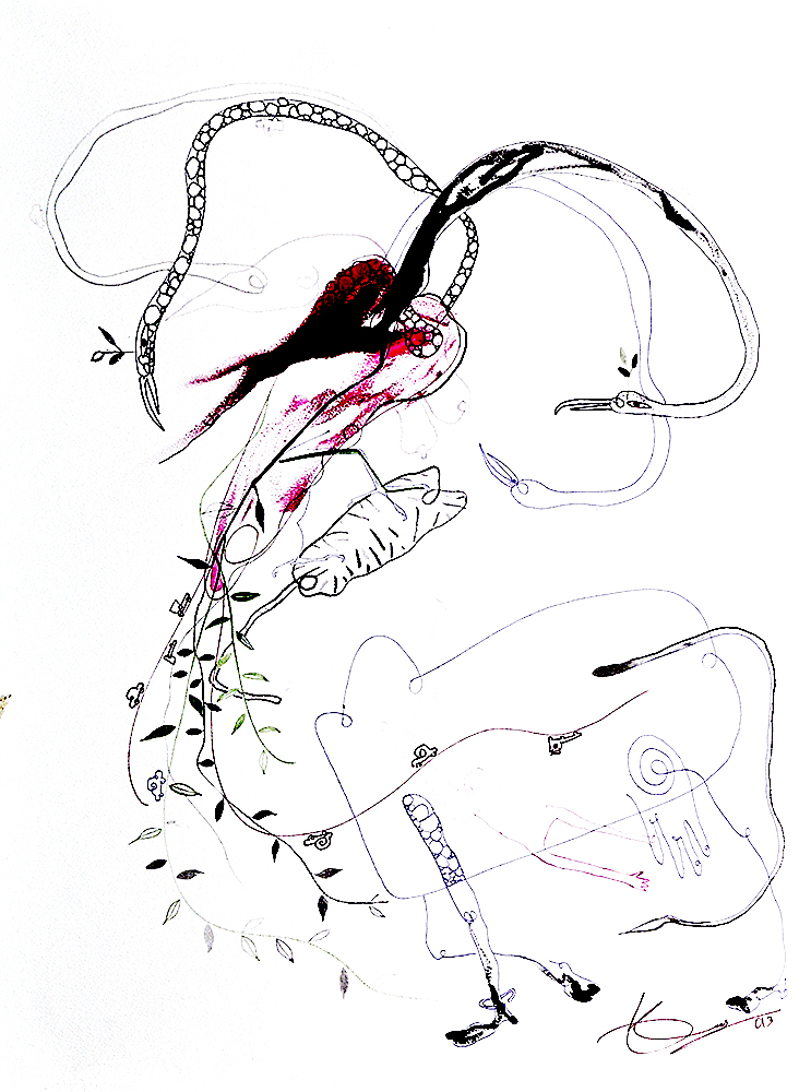 Untitled 2 - Water Colour On Acid Proof Paper by Kshitij Das
