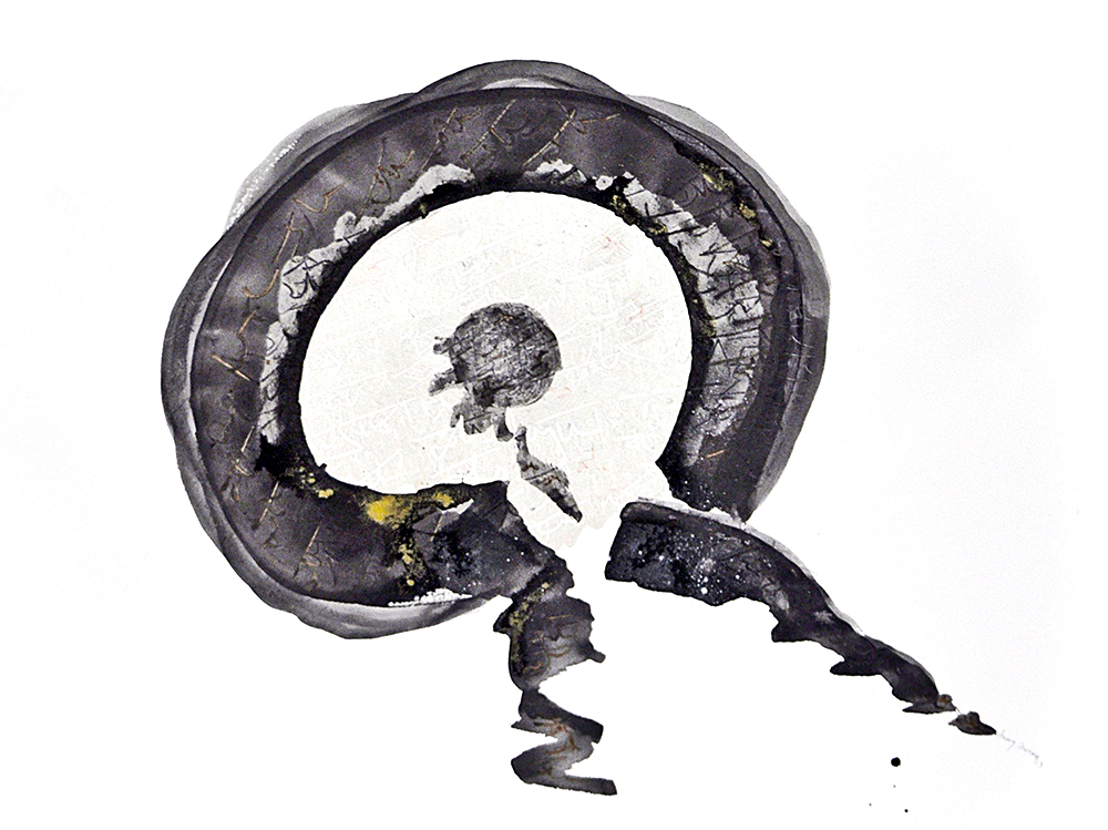 Untitled 22- Mix Media On Acid Proof Paper by Vinay Sharma