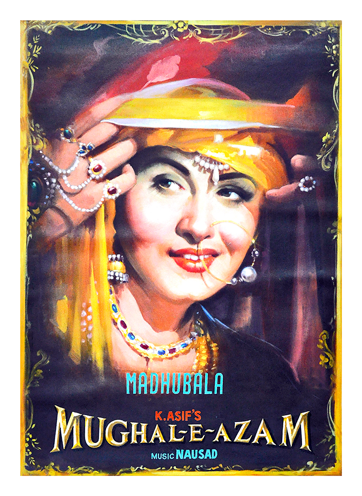 Mughal E Azam - Poster Colour on Canvas
 by Salim Khan