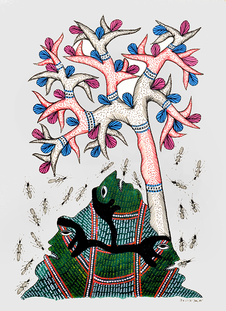 Gond Art By Raj kumar Shyam