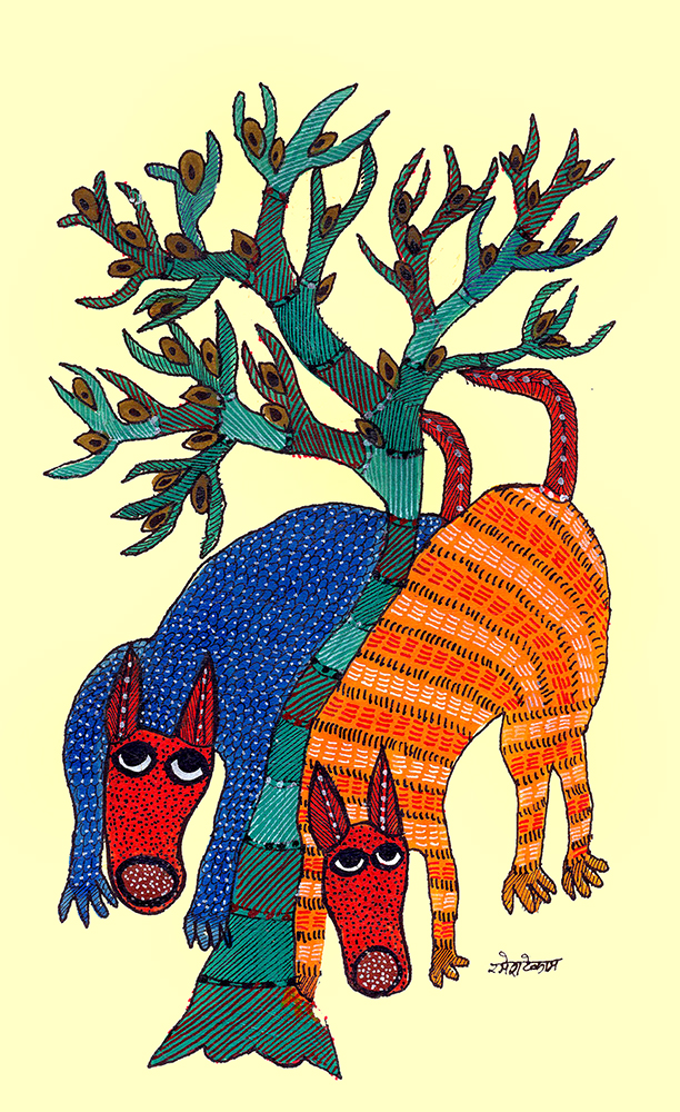 Gond Art By Raj kumar Shyam