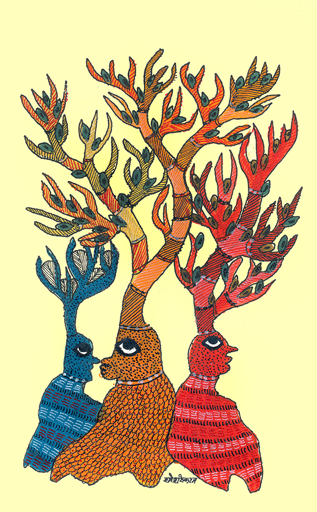 Gond Art By Raj kumar Shyam