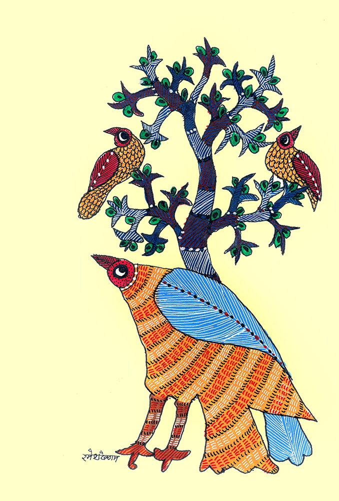 Gond Art By Raj kumar Shyam