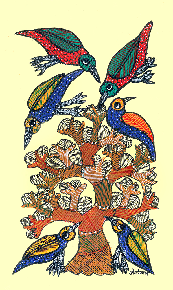 Gond Art By Raj kumar Shyam