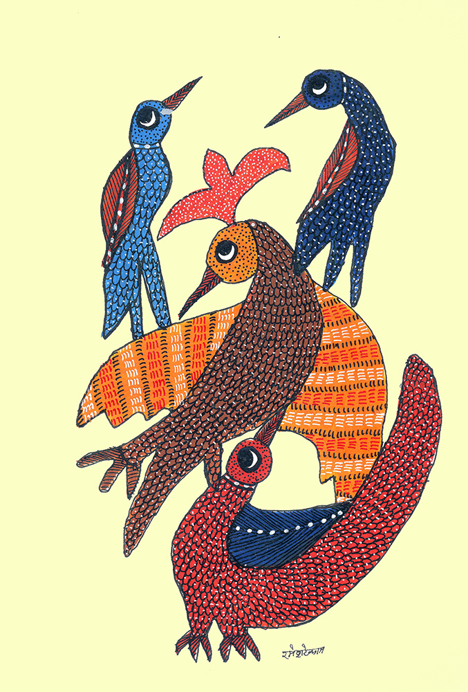 Gond Art By Raj kumar Shyam