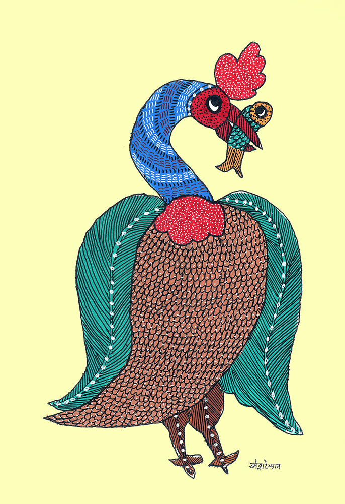 Gond Art By Raj kumar Shyam