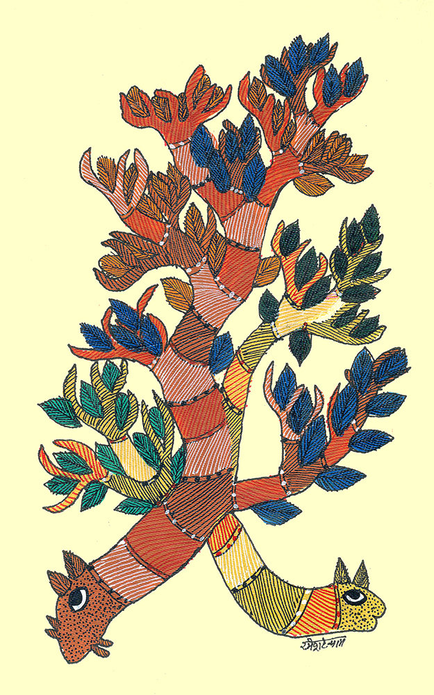 Gond Art By Raj kumar Shyam