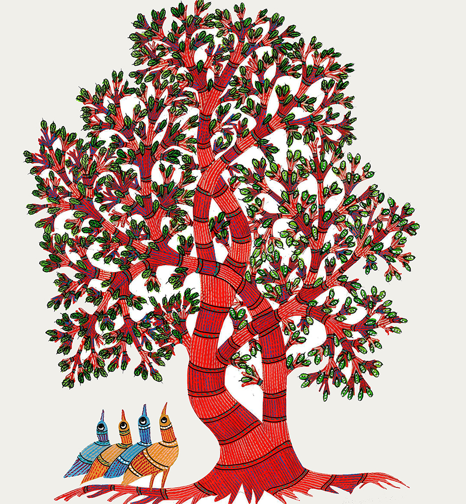 Gond Art By Raj kumar Shyam