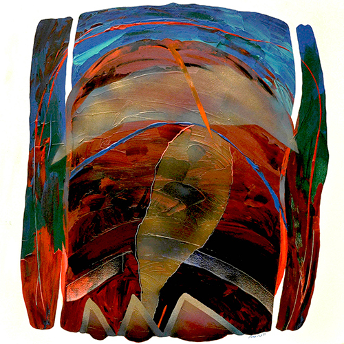 Untitled 1 - Acrylic  On Canvas by Vidya Sagar Upadhaya