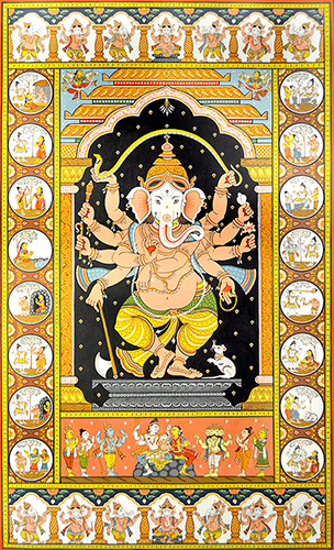 Cult - Pattachitra (Folk & Tribal Art) - Natural Colour Art 
by Lingraj Maharana