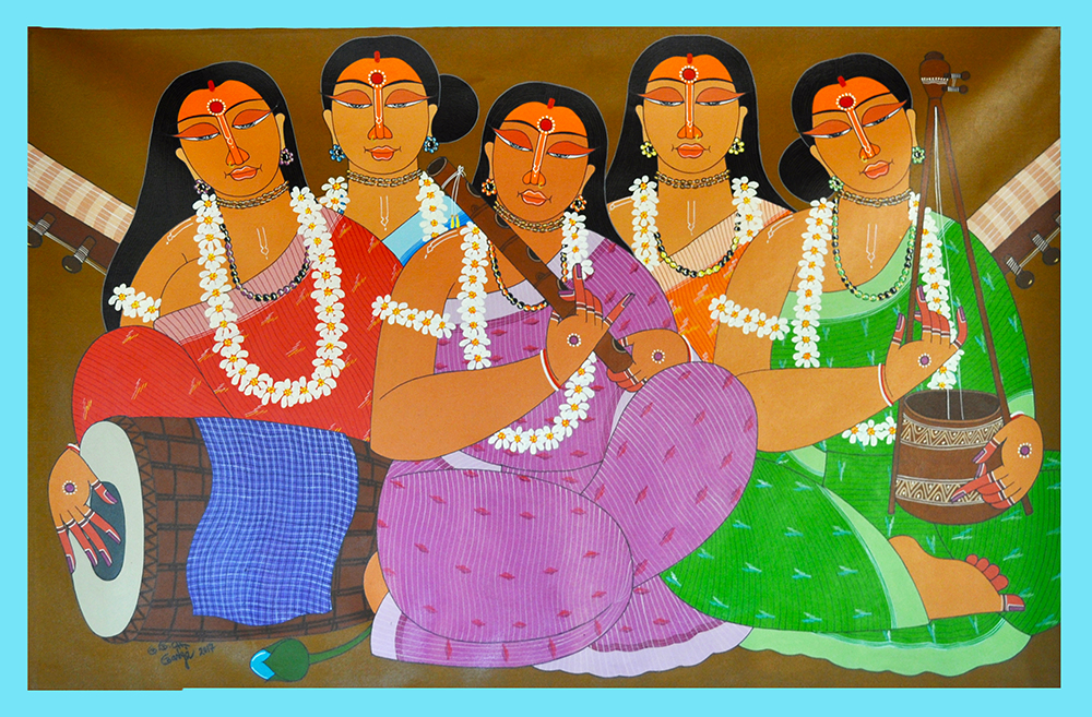 Natural Colour & Acrylic Painting by Artist Apu Debnath