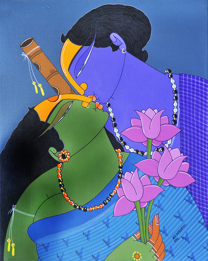 Natural Colour & Acrylic Painting by Artist Apu Debnath