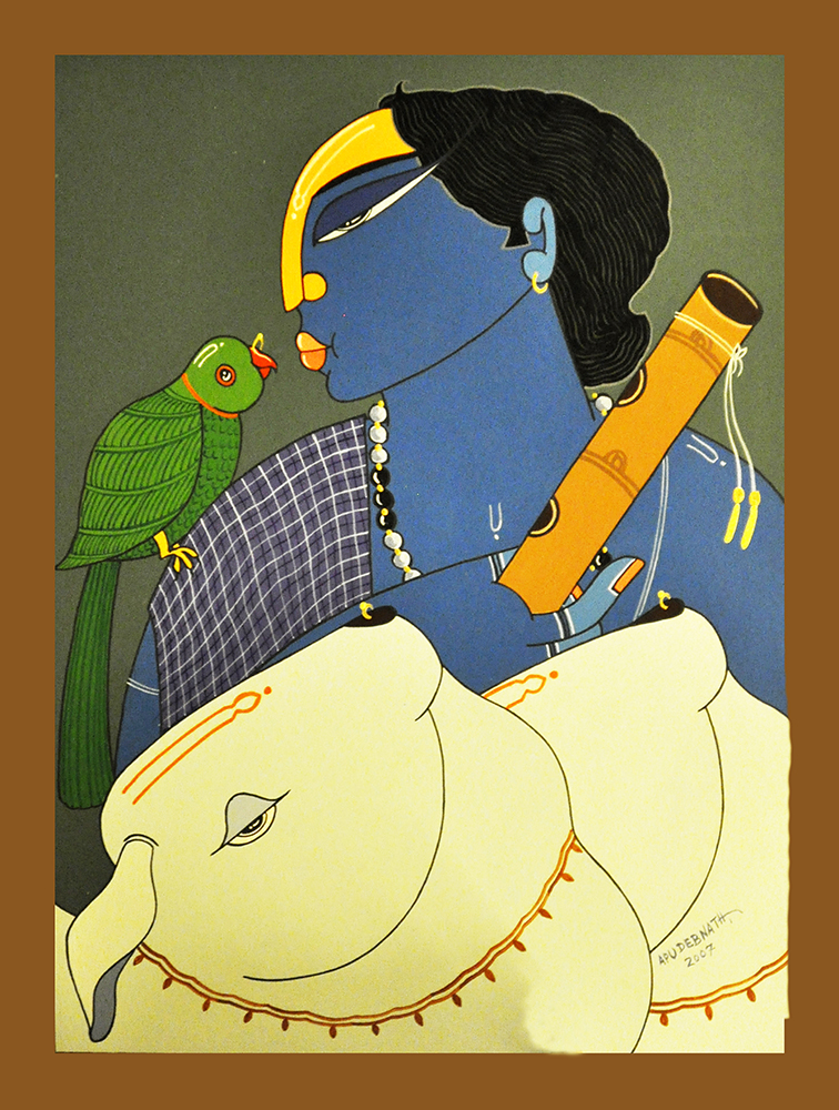 Natural Colour & Acrylic Painting by Artist Apu Debnath