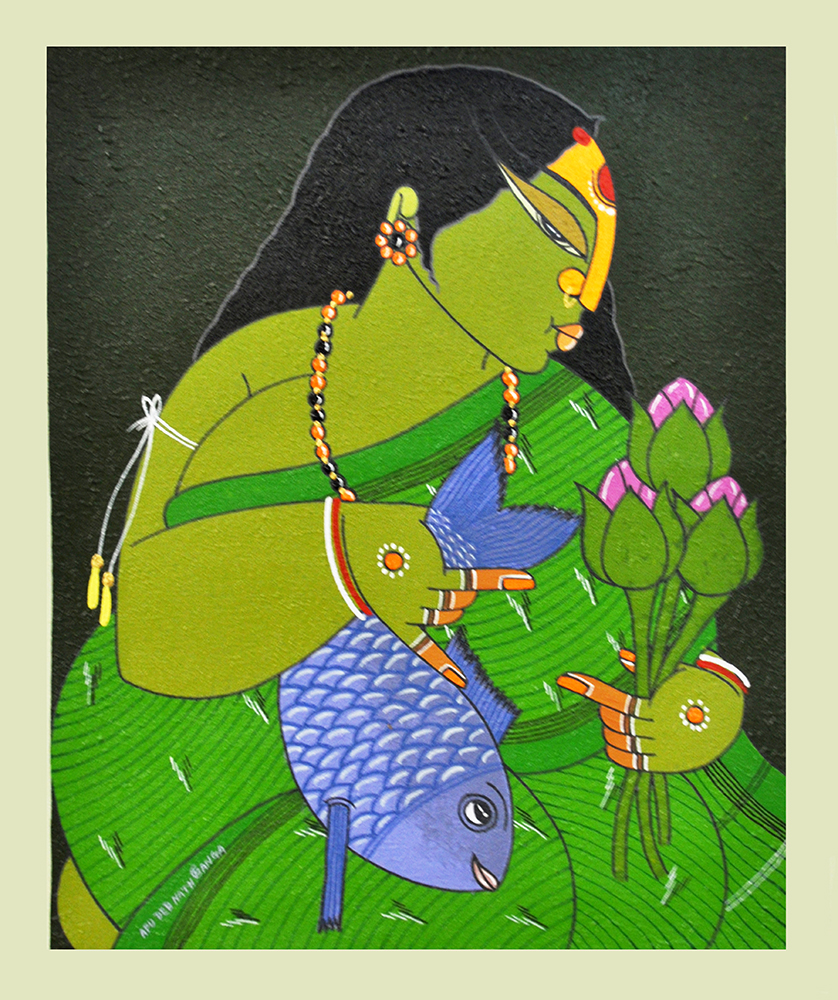 Natural Colour & Acrylic Painting by Artist Apu Debnath