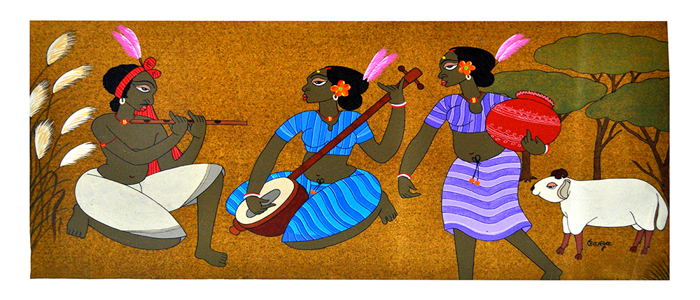 Natural Colour & Acrylic Painting by Artist Apu Debnath