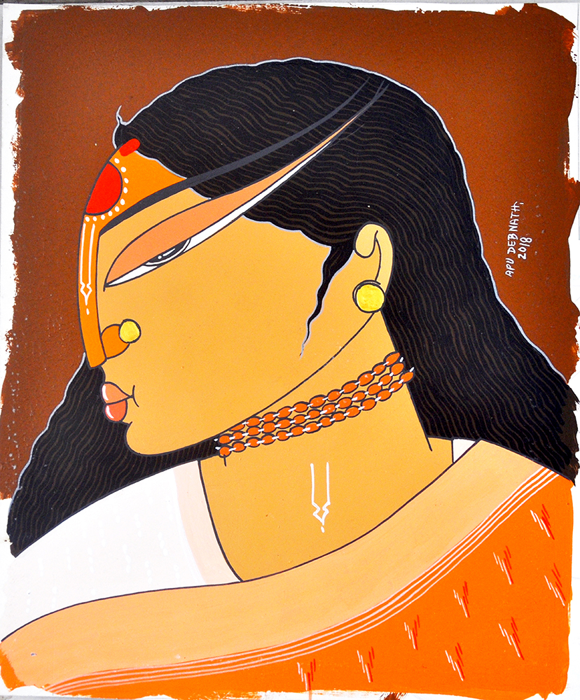 Natural Colour & Acrylic Painting by Artist Apu Debnath