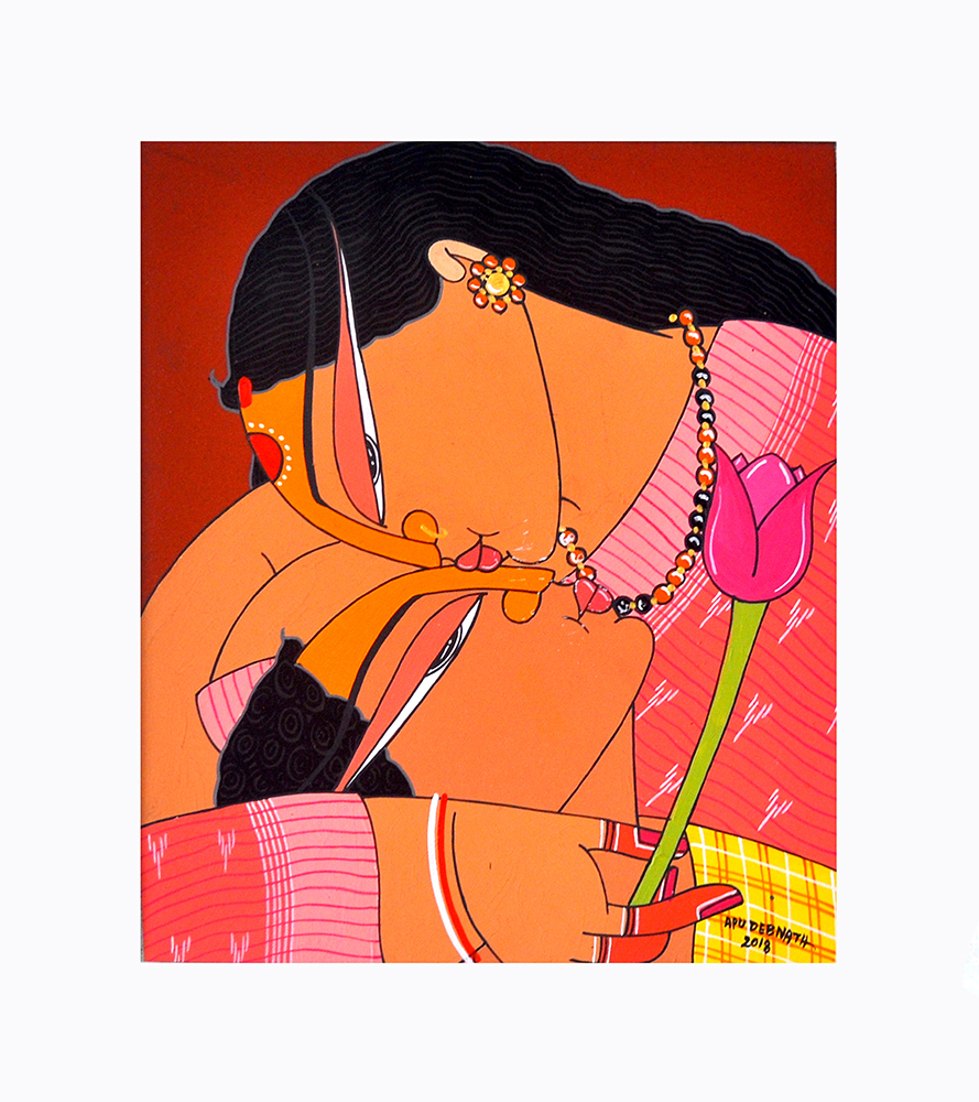 Natural Colour & Acrylic Painting by Artist Apu Debnath