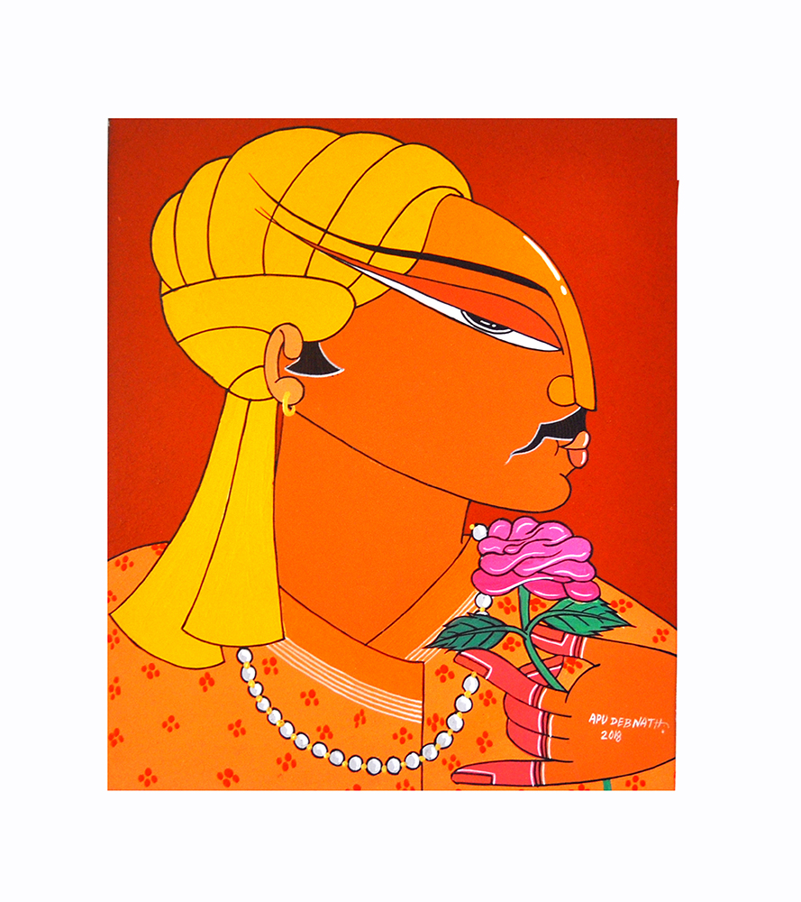 Natural Colour & Acrylic Painting by Artist Apu Debnath