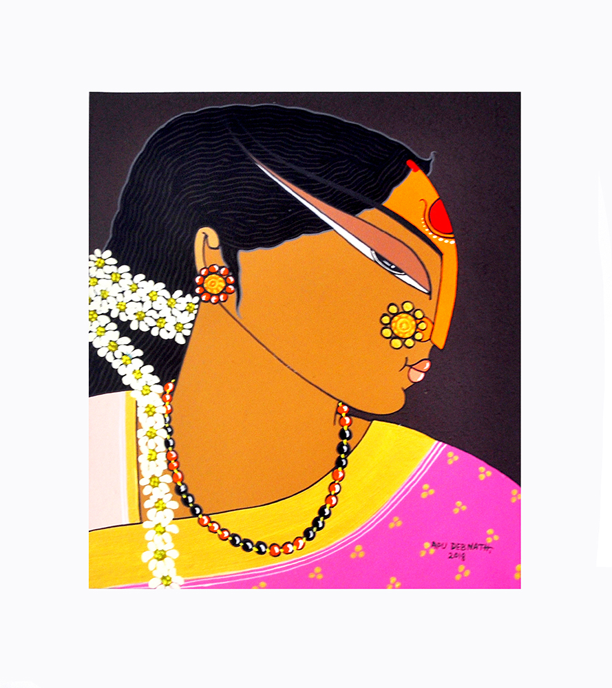 Natural Colour & Acrylic Painting by Artist Apu Debnath