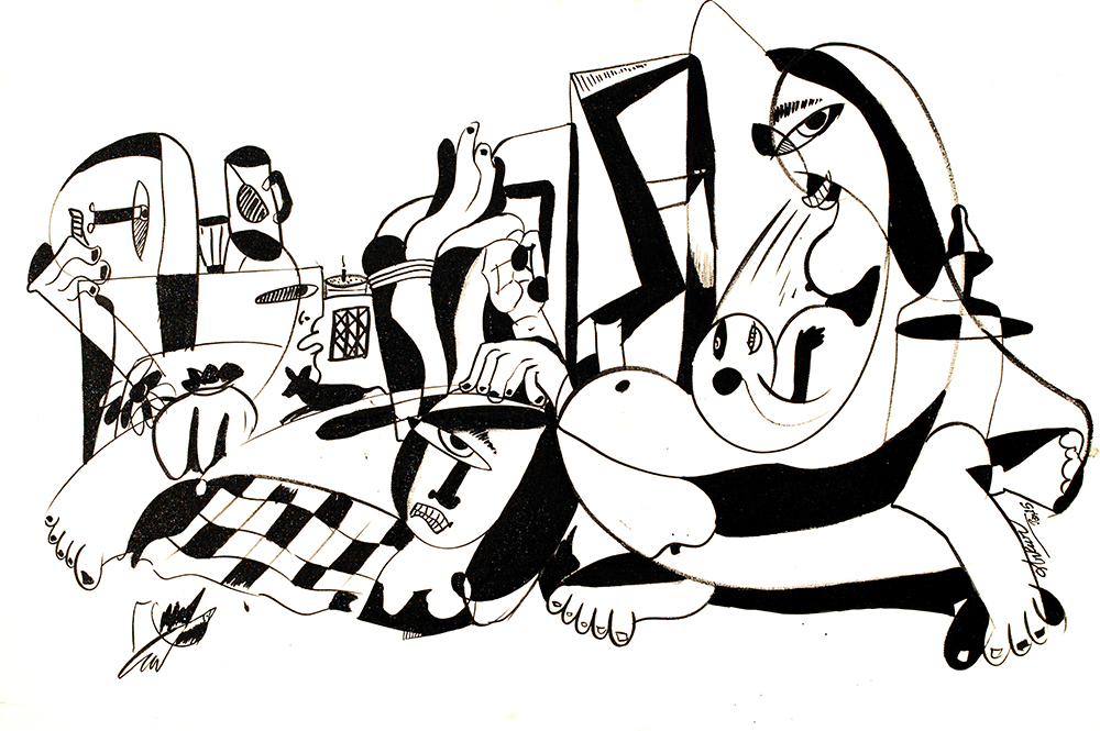 Travesty - Acrylic On Canvas by  Ankur
