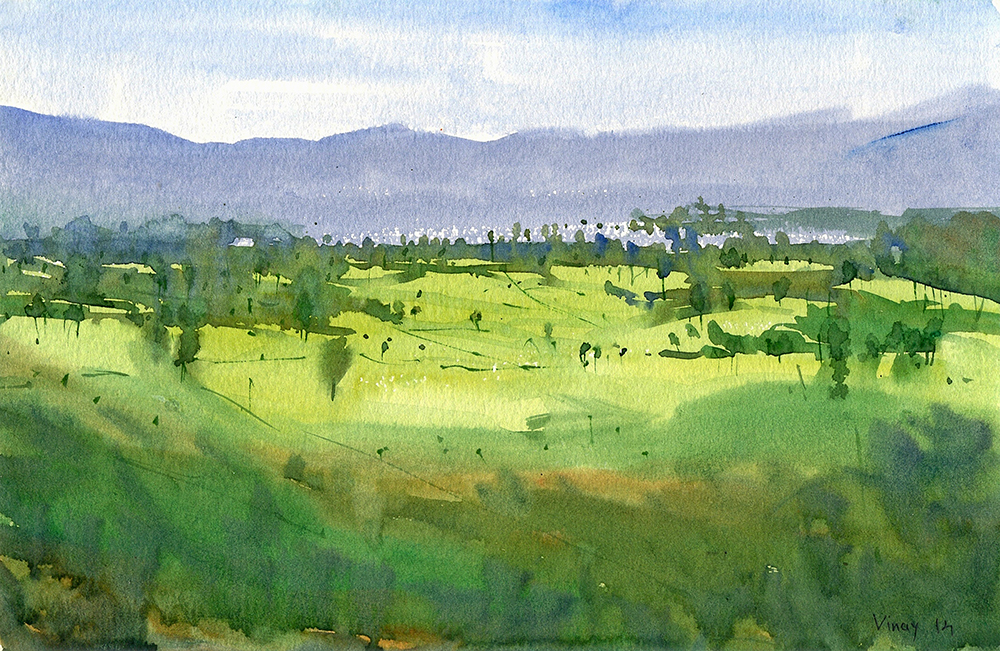 Exquisite - Water Color On Paper by Vinay Pawle