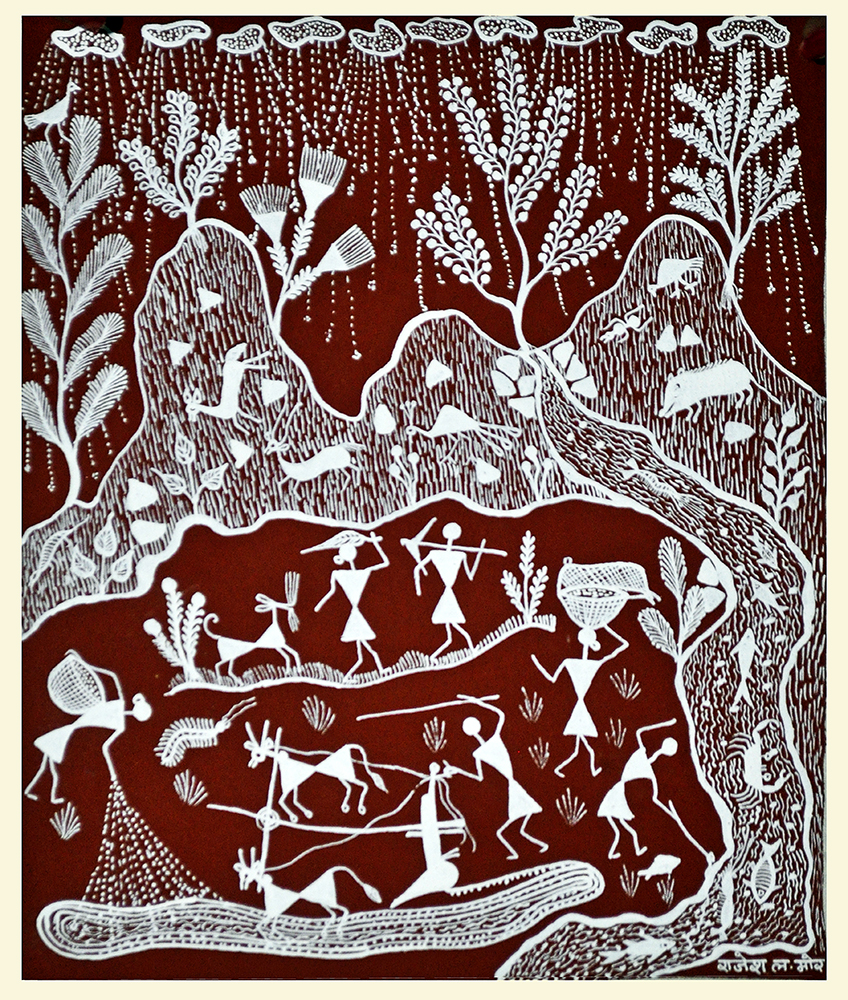 Sect -  Warli Painting by Rajesh More 