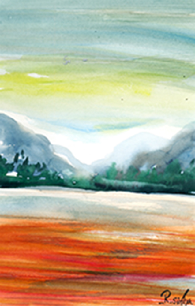 Class - Water Color On Paper by Rakesh Sinha