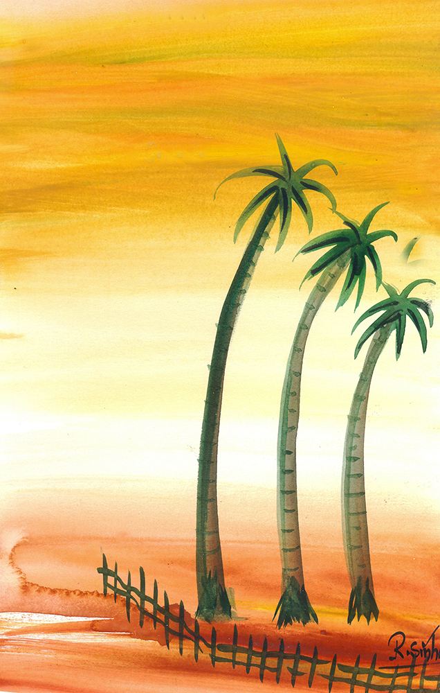 Whoop - Water Color On Paper by Rakesh Sinha