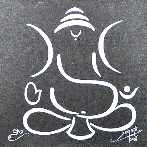 Gajakarna - Acrylic On Canvas by Prashant Khare