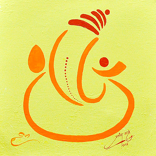 Kaveesha - Acrylic On Canvas by Prashant Khare