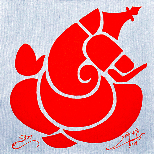 Prathmesh - Acrylic On Canvas by Prashant Khare